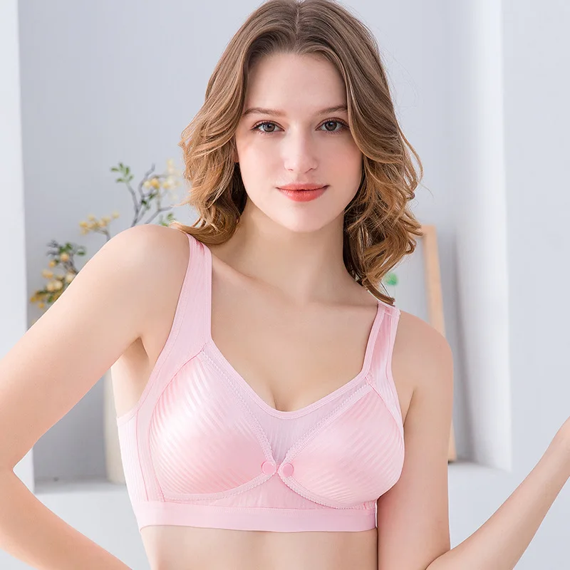 Maternity Underwear Women's Cotton Gathered Anti-Sagging Pregnancy Breastfeeding Wire Free Bra Breastfeeding Pink Nursing Bras
Maternity Underwear Women's Cotton Gathered Anti-Sagging Pregnancy Breastfeeding Wire Free Bra Breastfeeding Pink Nursing Bras