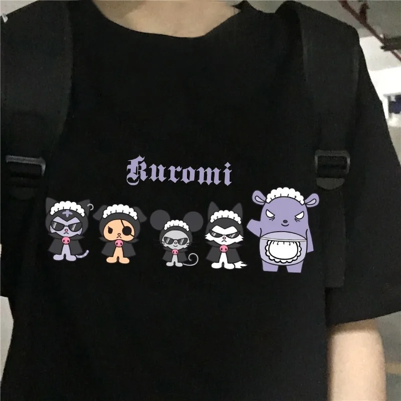 Sanrio My Melody Kuromi Summer Top Short Sleeve T-shirt Cartoon Print Anime Peripheral Sweethearts Outfit Graphic Tee
Sanrio My Melody Kuromi Summer Top Short Sleeve T-shirt Cartoon Print Anime Peripheral Sweethearts Outfit Graphic Tee