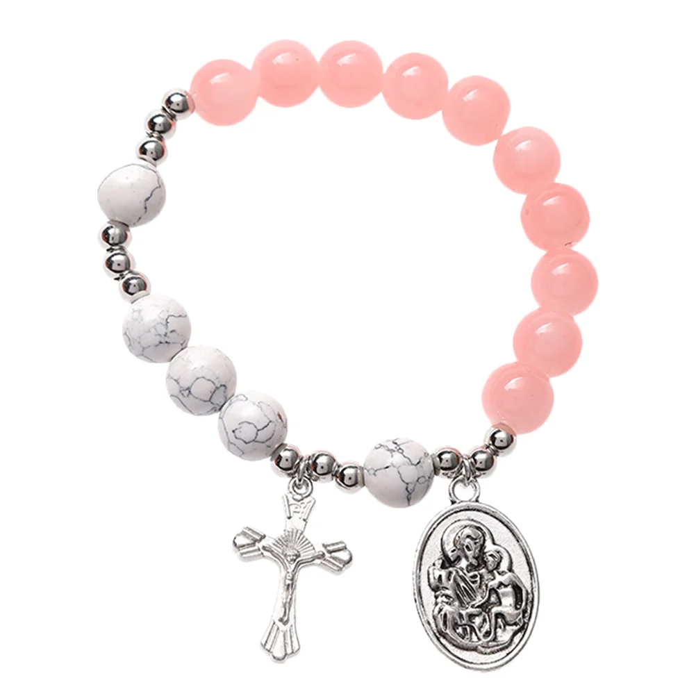 Bracelet Religious Rosarybracelets Cross Beaded Women Charm Catholic Wristbands Jewelry Christ Crucifix Menladies 
Bracelet Religious Rosarybracelets Cross Beaded Women Charm Catholic Wristbands Jewelry Christ Crucifix Menladies