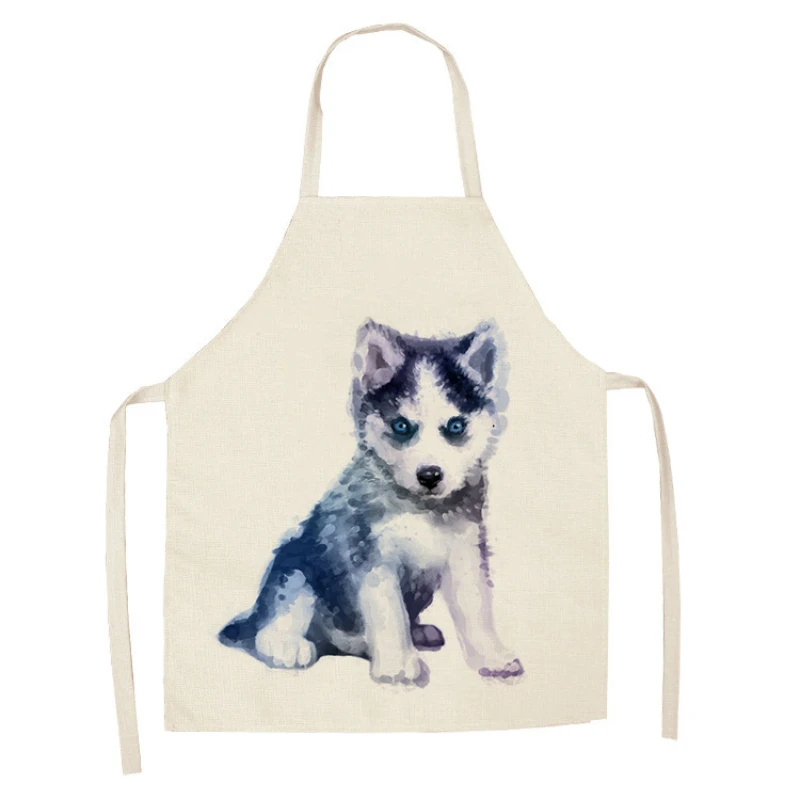 Кухонный Фартук с принтом милой собаки, хлопковые льняные фартуки без рукавов для мужчин и женщин, домашние инструменты для уборки, кухонны... 
Кухонный Фартук с принтом милой собаки, хлопковые льняные фартуки без рукавов для мужчин и женщин, домашние инструменты для уборки, кухонны...