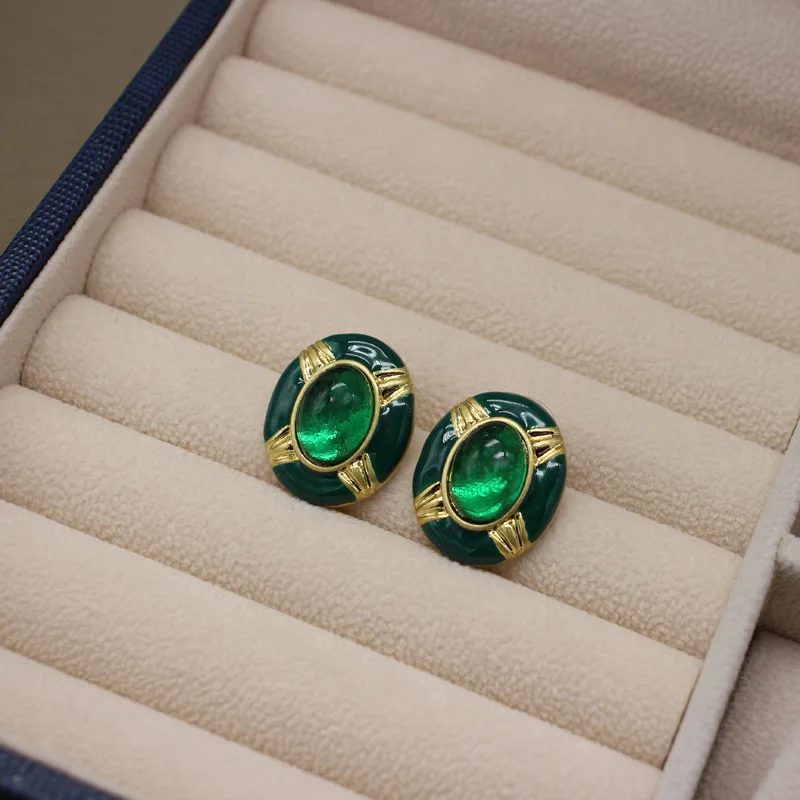 Эмалированные овальные стеклянные серьги ручной работы, зеркальные пуговицы в виде домика конфет, модные и креативные серьги в виде мороже...
Эмалированные овальные стеклянные серьги ручной работы, зеркальные пуговицы в виде домика конфет, модные и креативные серьги в виде мороже...