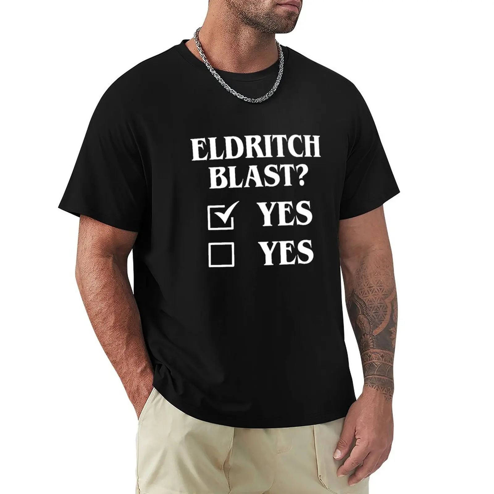 Забавная футболка Eldritch Blast Yes для ролевых игр с мемом, аниме одежда, блузка, футболки для мужчин, хлопок
Забавная футболка Eldritch Blast Yes для ролевых игр с мемом, аниме одежда, блузка, футболки для мужчин, хлопок