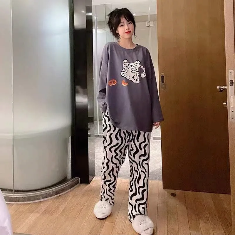 New 2 Piece Women Pajamas Set Spring Autum Long Sleeve Trouser Home Wear Pajamas 5XL Rest Sleepwear for Women Female Homewear
New 2 Piece Women Pajamas Set Spring Autum Long Sleeve Trouser Home Wear Pajamas 5XL Rest Sleepwear for Women Female Homewear