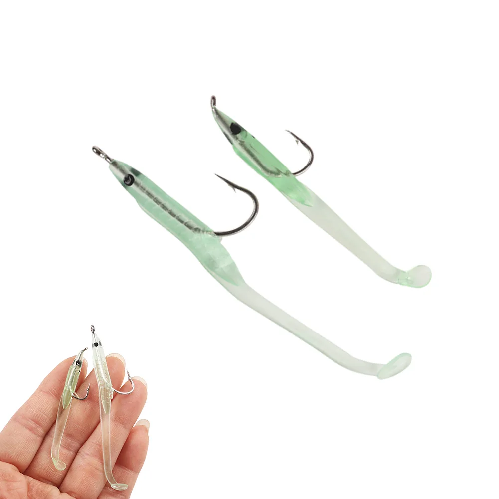 10Pcs/Bag Soft Lure With Hook Fishing Luminous Bait Jig Hooks Tackle 1/0.6g Silicone Artificial Baits Fishook Wobble Tail Lures
10Pcs/Bag Soft Lure With Hook Fishing Luminous Bait Jig Hooks Tackle 1/0.6g Silicone Artificial Baits Fishook Wobble Tail Lures
