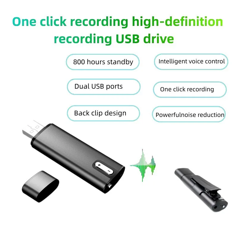 Мини цифровые диктофоны USB диск 800 часов запись одним нажатием портативный звуковой диктофон с зажимом MP3-плеер аудиорекордер OTG 
Мини цифровые диктофоны USB диск 800 часов запись одним нажатием портативный звуковой диктофон с зажимом MP3-плеер аудиорекордер OTG