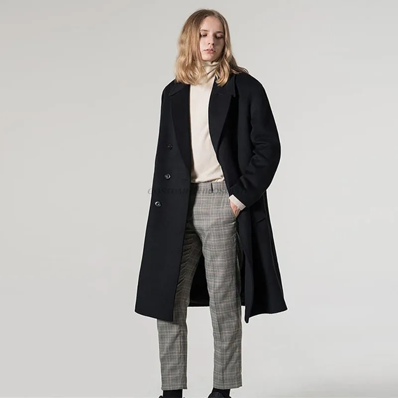 Men's Woolen Coat The New Autumn And Winter Fashion Trend Is The Same Long Pair Of Oversized British Style Coat
Men's Woolen Coat The New Autumn And Winter Fashion Trend Is The Same Long Pair Of Oversized British Style Coat