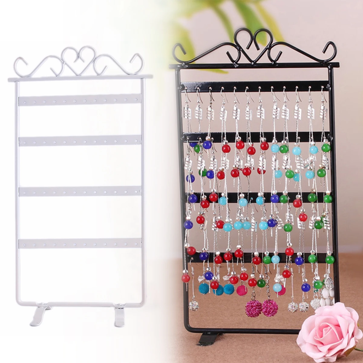 Iron 48-hole Earring Holder Earring Stud and Earring Display Stand Jewelry Stand Props Display Stand Props Promotion Stand
Iron 48-hole Earring Holder Earring Stud and Earring Display Stand Jewelry Stand Props Display Stand Props Promotion Stand
