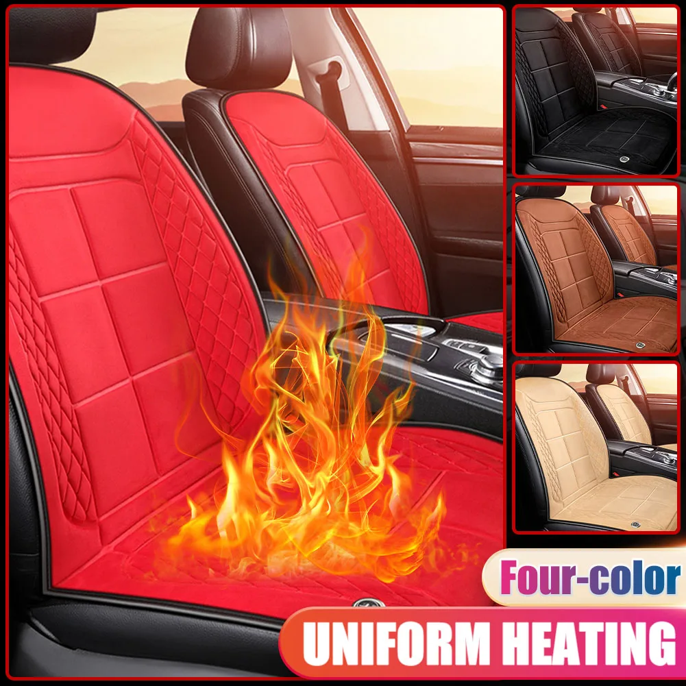 1PCS Universal Car Seat Cushion Cover 12/24V Heating Seat Cover Soft Plush Front Rear Seat Cushion Pad Winter Warm Seat Mats
1PCS Universal Car Seat Cushion Cover 12/24V Heating Seat Cover Soft Plush Front Rear Seat Cushion Pad Winter Warm Seat Mats