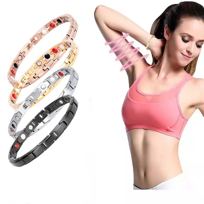 

Magnetic Bracelet Lymph Drainage Therapeutic Detox Slimming Bracelet Women Men Retro Creative Bracelet Health Care