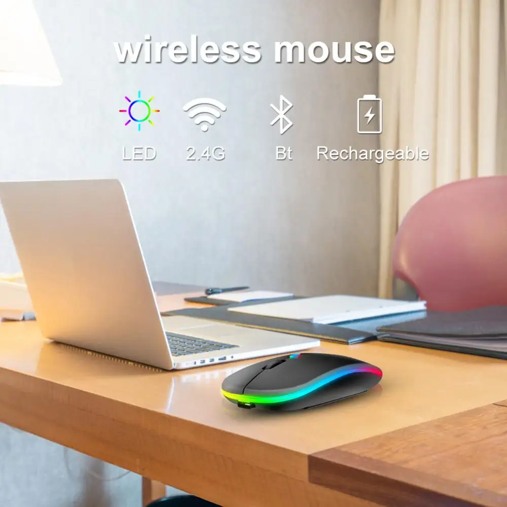 

Wireless Mouse For Laptop Gaming Mouse Adjustable Rgb Mouse Overwatch Mice 3 Kinds Dpi Gaming Accessories 1600dpi