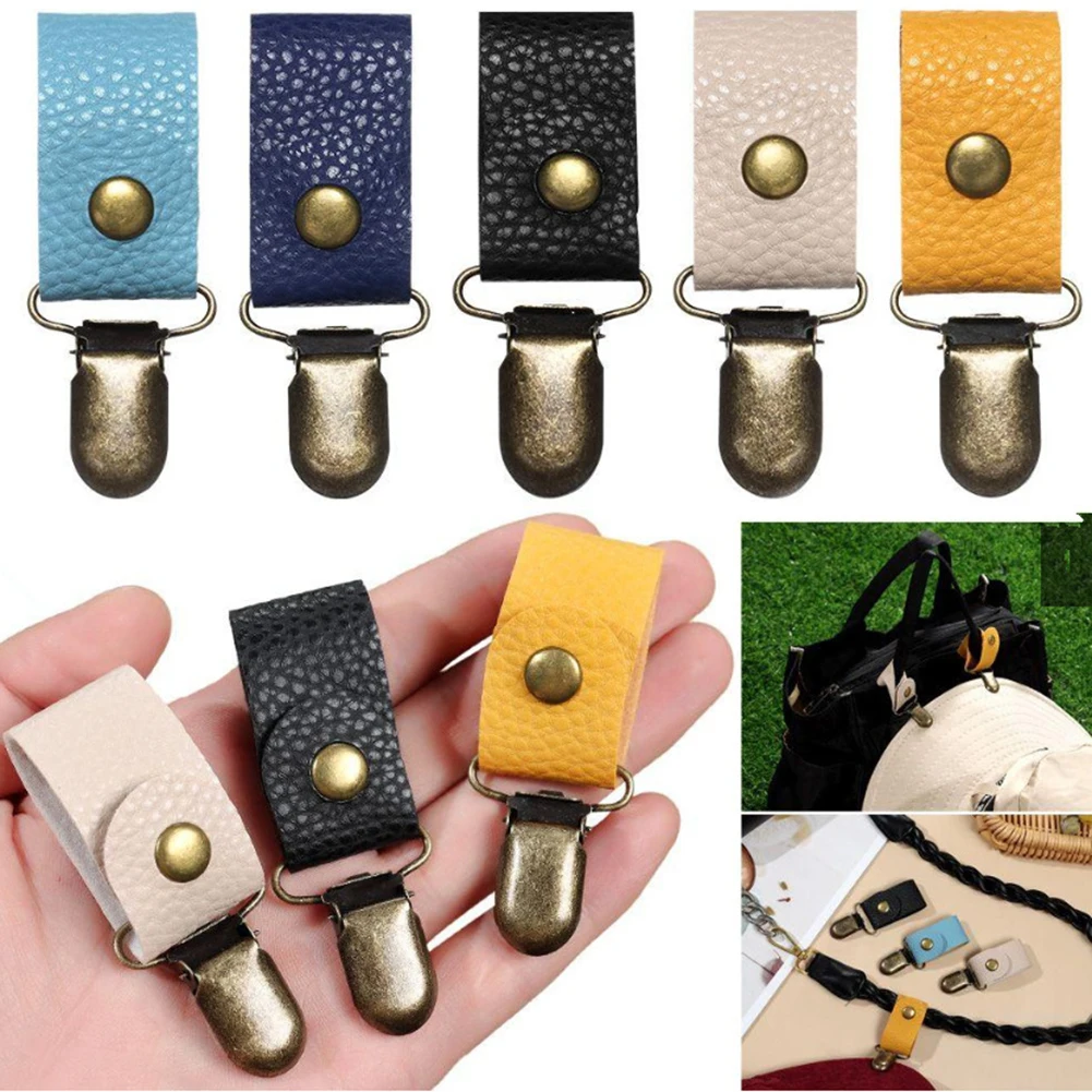 Summer Sun Hat Clips on Bag Hat Holder PU Leather Backpack Luggage Keeper Clip Buckle Outdoor Travel Multifunction Accessory
Summer Sun Hat Clips on Bag Hat Holder PU Leather Backpack Luggage Keeper Clip Buckle Outdoor Travel Multifunction Accessory