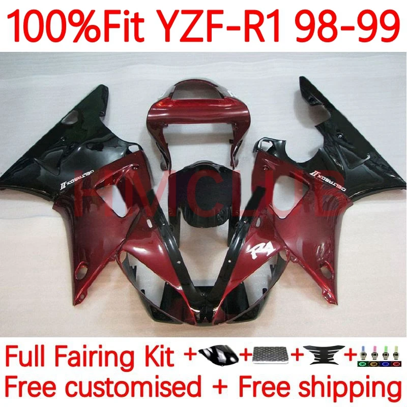 OEM Корпус для YAMAHA YZF1000 YZF R1 R 1 1000 YZF-R1 YZFR1 1998 1999 1000CC 98 99 винно-красный blk инъекционный обтекатель 99No.39
OEM Корпус для YAMAHA YZF1000 YZF R1 R 1 1000 YZF-R1 YZFR1 1998 1999 1000CC 98 99 винно-красный blk инъекционный обтекатель 99No.39