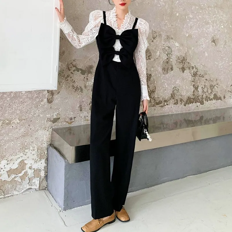 Sling Jumpsuits For Women New Chic Special Bow Hollow Out Size Zipper Rompers Unique Summer High Waist Straight Full Pants
Sling Jumpsuits For Women New Chic Special Bow Hollow Out Size Zipper Rompers Unique Summer High Waist Straight Full Pants