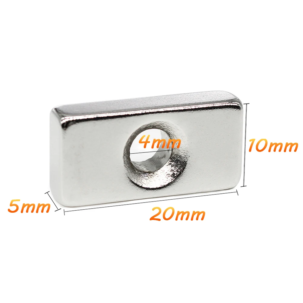 2/5/10/20/30/50PCS 20x10x5-4mm Countersunk Hole 4mm Block Permanent NdFeB Magnet 20x10x5-4 Rare Earth Strong Magnet 20*10*5-4
2/5/10/20/30/50PCS 20x10x5-4mm Countersunk Hole 4mm Block Permanent NdFeB Magnet 20x10x5-4 Rare Earth Strong Magnet 20*10*5-4