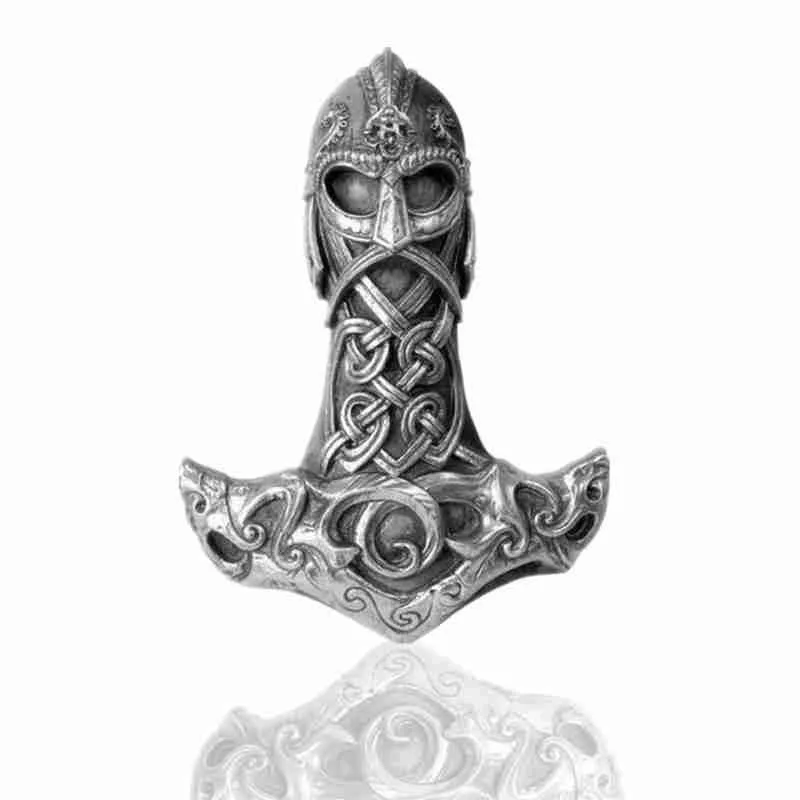 Ожерелье мужское серебряное в стиле ретро с кулоном виде козы Тора | Украшения и