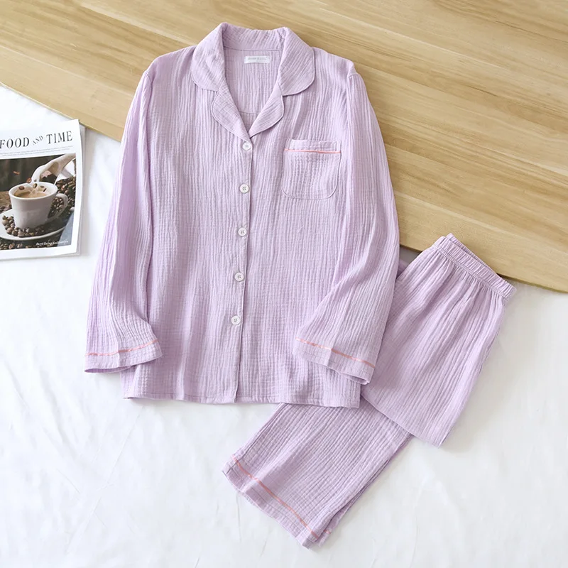 

Sexy Notched Women Pajamas Sets 2PCS Polyester Pyjamas Suit M-XXL Lady Clothing Sleepwear Nightwear Casual Loose Home Clothes