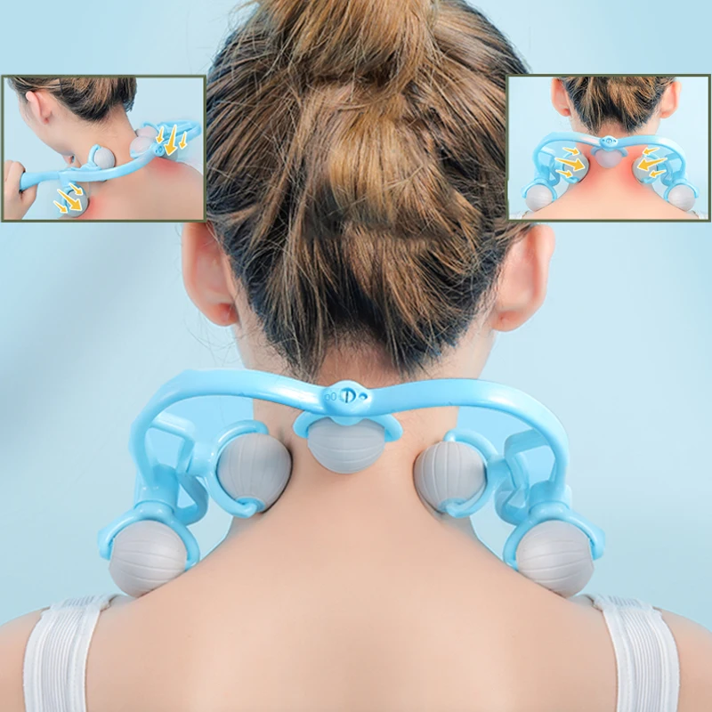 5 Ball Neck Massager for Neck Shoulder Waist Lower Leg Cervical Massager Dual Trigger Point Therapist Hands Relaxation Device
5 Ball Neck Massager for Neck Shoulder Waist Lower Leg Cervical Massager Dual Trigger Point Therapist Hands Relaxation Device
