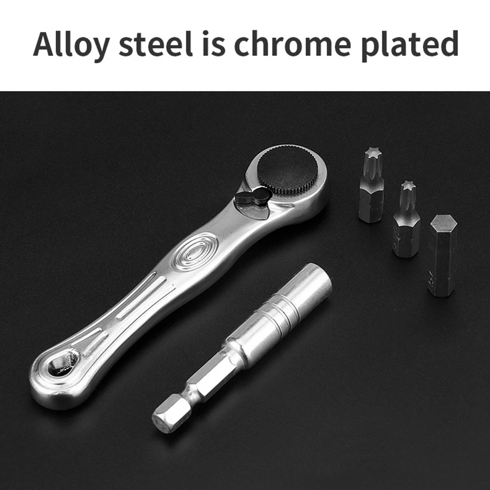 Universal Ratchet Wrench Set Tools Bicycle Hex Multiple Interfaces Repair Tools 1 Set 104*23mm Allen Wrench Bike
Universal Ratchet Wrench Set Tools Bicycle Hex Multiple Interfaces Repair Tools 1 Set 104*23mm Allen Wrench Bike