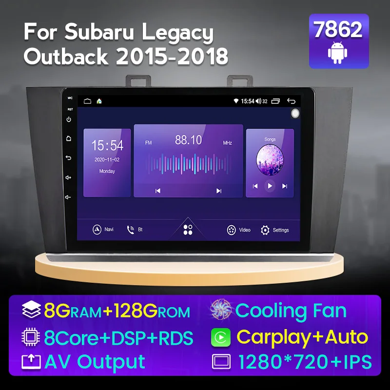 Автомагнитола MEKEDE, Android 11, GPS-навигатор для Subaru Outback 5 2015-2018, Восьмиядерный процессор, 8 ГБ + 128 Гб, IPS carplay, No 2 Din, DVD 
Автомагнитола MEKEDE, Android 11, GPS-навигатор для Subaru Outback 5 2015-2018, Восьмиядерный процессор, 8 ГБ + 128 Гб, IPS carplay, No 2 Din, DVD