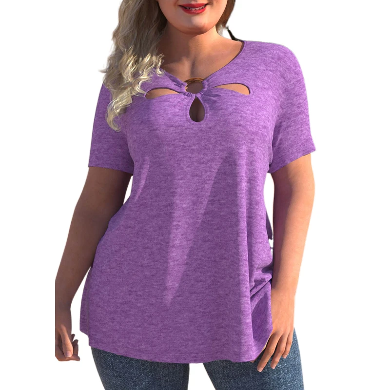 2022 Summer Plus Size Women's Cut Out Loose T Shirt Hollow Out 3XL 4XL 5XL Basic Vintage Oversized Peplum Tops Daily Wear Tops
2022 Summer Plus Size Women's Cut Out Loose T Shirt Hollow Out 3XL 4XL 5XL Basic Vintage Oversized Peplum Tops Daily Wear Tops