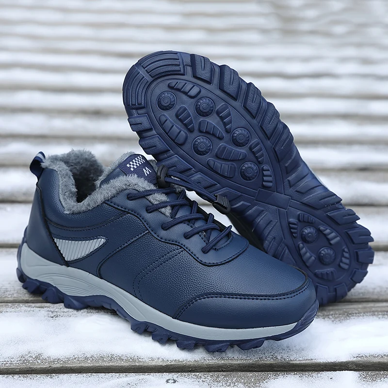 New 2022 Winter Leather Waterproof Shoes for Men Warm Plush Men's Sneakers Lightweight Comfortable Unisex Walking Shoe Plus Size
New 2022 Winter Leather Waterproof Shoes for Men Warm Plush Men's Sneakers Lightweight Comfortable Unisex Walking Shoe Plus Size