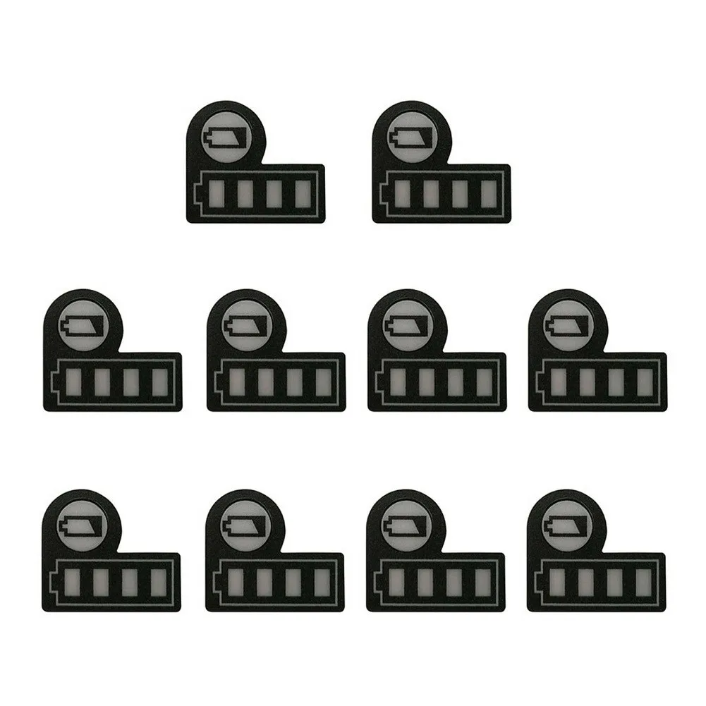 10pcs Battery LED Key Sticker Black Paper Button Sticker For 18V 14.4V Lithium Battery BL1830 BL1430 Power Tool Accessory
10pcs Battery LED Key Sticker Black Paper Button Sticker For 18V 14.4V Lithium Battery BL1830 BL1430 Power Tool Accessory