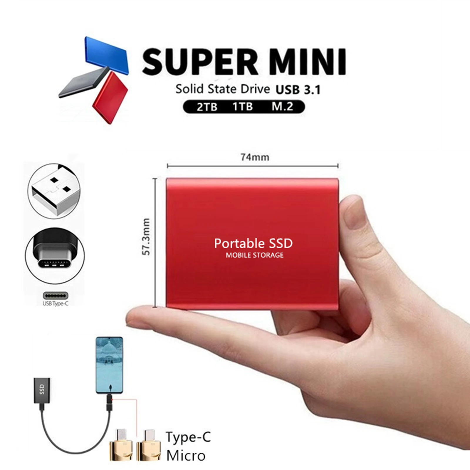 Жесткий диск для ПК, ноутбука, SSD M.2, Твердотельный накопитель, портативный Оригинальный внешний накопитель USB 3,1 8 ТБ 16 ТБ, мобильный жесткий д...
Жесткий диск для ПК, ноутбука, SSD M.2, Твердотельный накопитель, портативный Оригинальный внешний накопитель USB 3,1 8 ТБ 16 ТБ, мобильный жесткий д...
