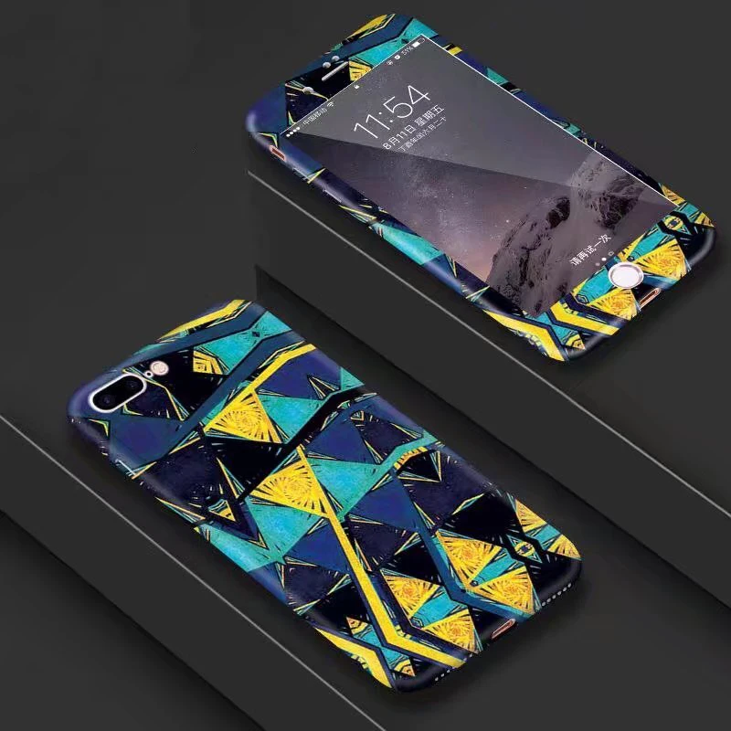 Простой художественный чехол с геометрическим рисунком 360 для iPhone 6s 7 8 Plus Xs 10, матовый тонкий чехол с полным покрытием, треугольный чехол
Простой художественный чехол с геометрическим рисунком 360 для iPhone 6s 7 8 Plus Xs 10, матовый тонкий чехол с полным покрытием, треугольный чехол