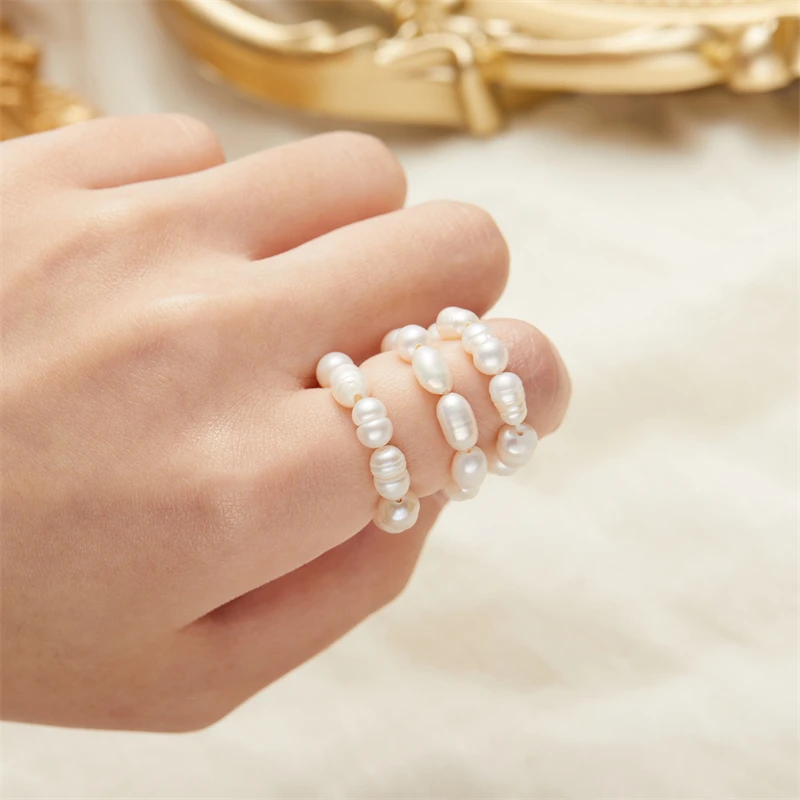 Korean Fashion Bead Pearl Rings For Women Simple Cute Round Beaded Minimalist Ring Adjustable Wedding Party Jewelry Gift Anillos
Korean Fashion Bead Pearl Rings For Women Simple Cute Round Beaded Minimalist Ring Adjustable Wedding Party Jewelry Gift Anillos