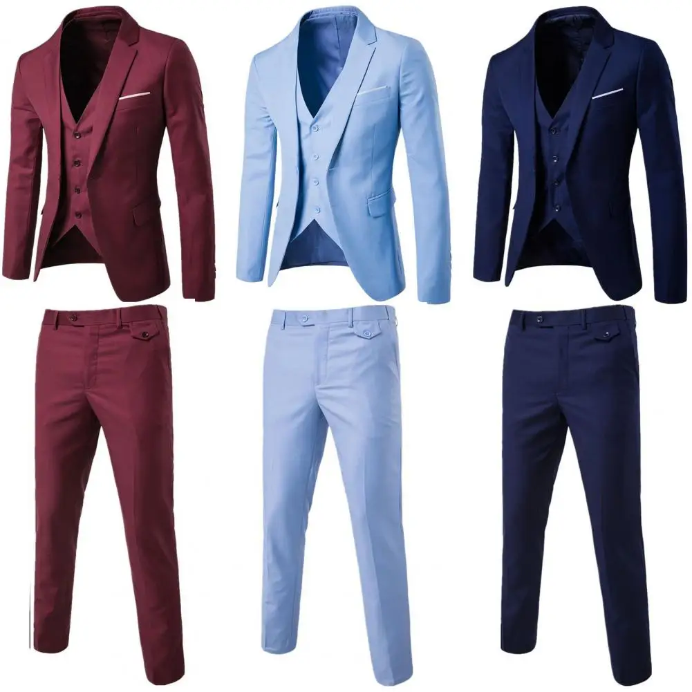Jacket Trousers Four Seasons Formal Suit Male Comfy Stylish Buttons Cuff Blazer Zipper Fly Trousers
Jacket Trousers Four Seasons Formal Suit Male Comfy Stylish Buttons Cuff Blazer Zipper Fly Trousers
