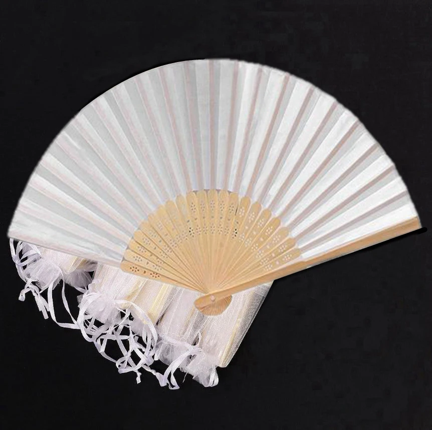 24 pcs/lot White Folding Elegant Silk Hand Fan with Gift bag Wedding & Party 21cm
24 pcs/lot White Folding Elegant Silk Hand Fan with Gift bag Wedding & Party 21cm