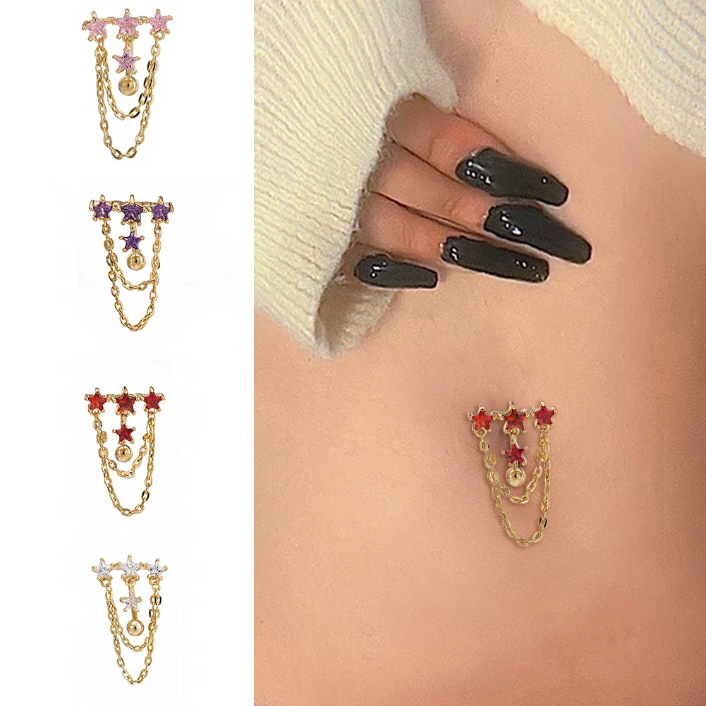 2022 Chain Belly Button Ring Dangle Navel Piercing Ring Belly Ring Zircon Navel Ring Body Piercing Jewelry Umbilical Piercing
2022 Chain Belly Button Ring Dangle Navel Piercing Ring Belly Ring Zircon Navel Ring Body Piercing Jewelry Umbilical Piercing