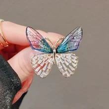 Rhinestone Brooches for Women Fashion Pin Brooch Clothes Accessories Rose Butterfly Metal Pins Jewelry Wedding Gifts Fashion