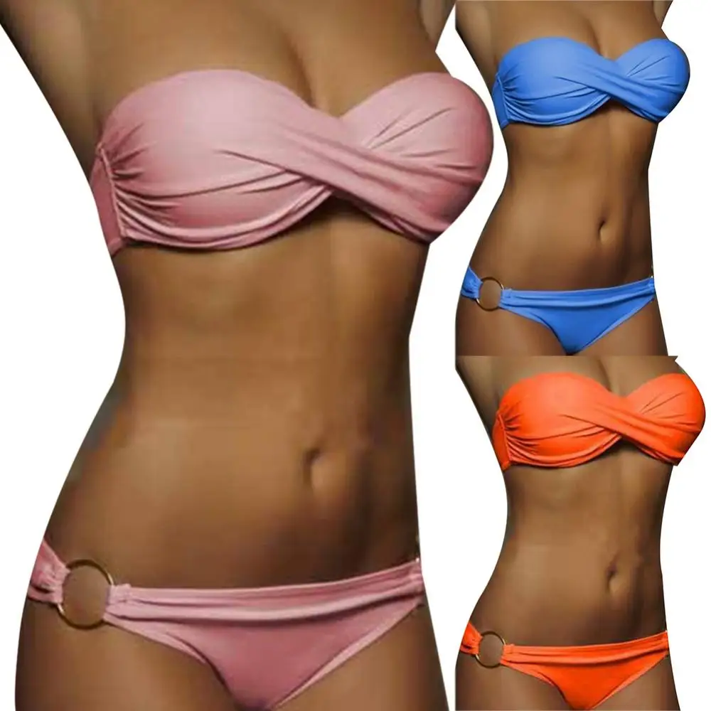 Женский летний комплект бикини с перекрестными плиссированными бюстгальтерами и трусиками с металлическими кольцами, купальник из двух пр...
Женский летний комплект бикини с перекрестными плиссированными бюстгальтерами и трусиками с металлическими кольцами, купальник из двух пр...