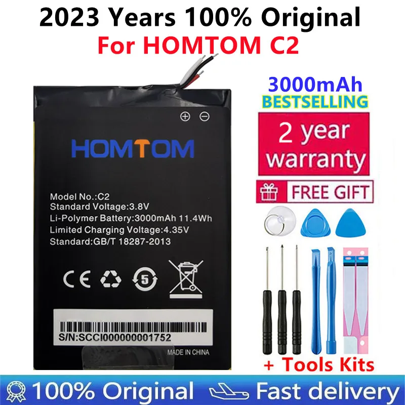 100% New Original For HOMTOM C2 Battery 3000mAh Mobile Phone Battery High-Quality For HOMTOM C2 Mobile Accessories +Free Tools
100% New Original For HOMTOM C2 Battery 3000mAh Mobile Phone Battery High-Quality For HOMTOM C2 Mobile Accessories +Free Tools