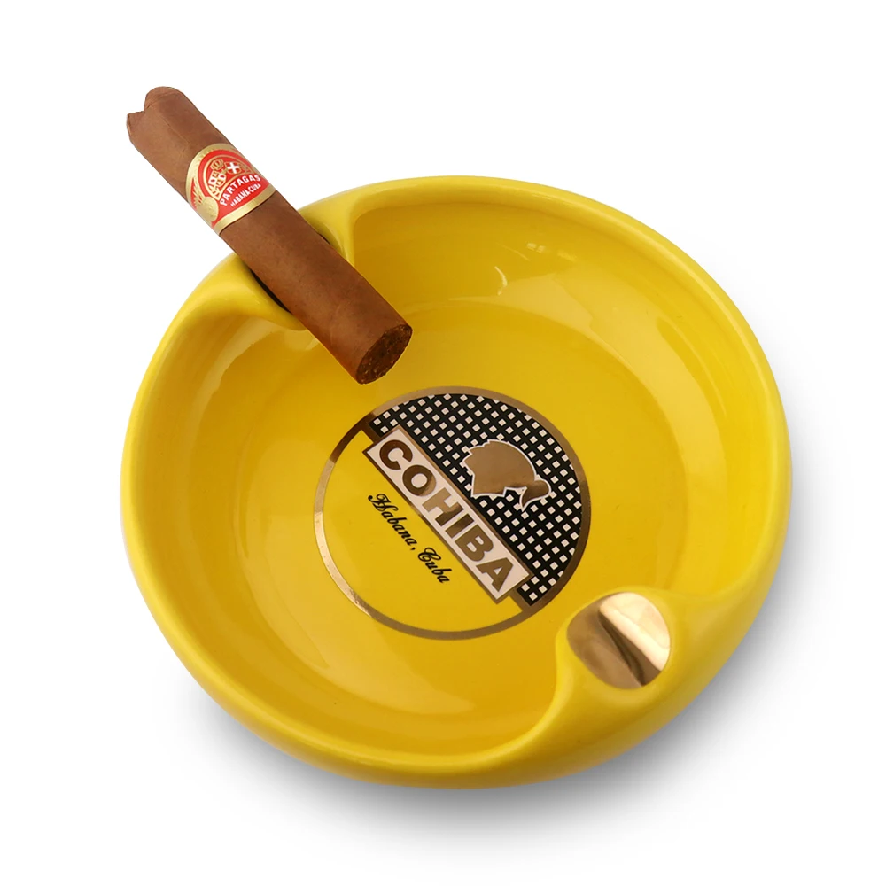 Large Cigar Ashtray Ceramic 2Slot Fashion Ashtray Home Creative Personality Custom Trend European Style Cuba Smoking Accessories
Large Cigar Ashtray Ceramic 2Slot Fashion Ashtray Home Creative Personality Custom Trend European Style Cuba Smoking Accessories