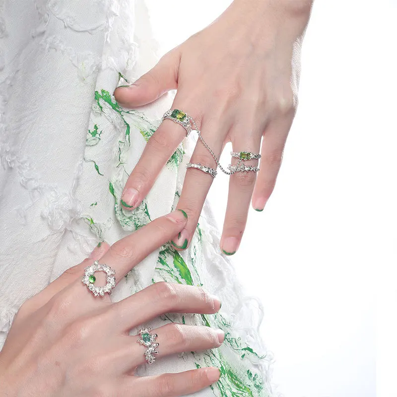 Trendy Siamese Rings For Women Girls Hip Hop Party Jewelry Vintage Silver Color Chain Beaded Open Adjustable Knuckle Ring anillo
Trendy Siamese Rings For Women Girls Hip Hop Party Jewelry Vintage Silver Color Chain Beaded Open Adjustable Knuckle Ring anillo