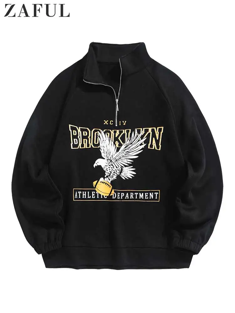 ZAFUL Hoodies for Men Fleece Lining Brooklyn Eagle Graphic Sweatshirt Unisex Turtleneck Hoodie Zipper Streetwear Pullover Sweats
ZAFUL Hoodies for Men Fleece Lining Brooklyn Eagle Graphic Sweatshirt Unisex Turtleneck Hoodie Zipper Streetwear Pullover Sweats