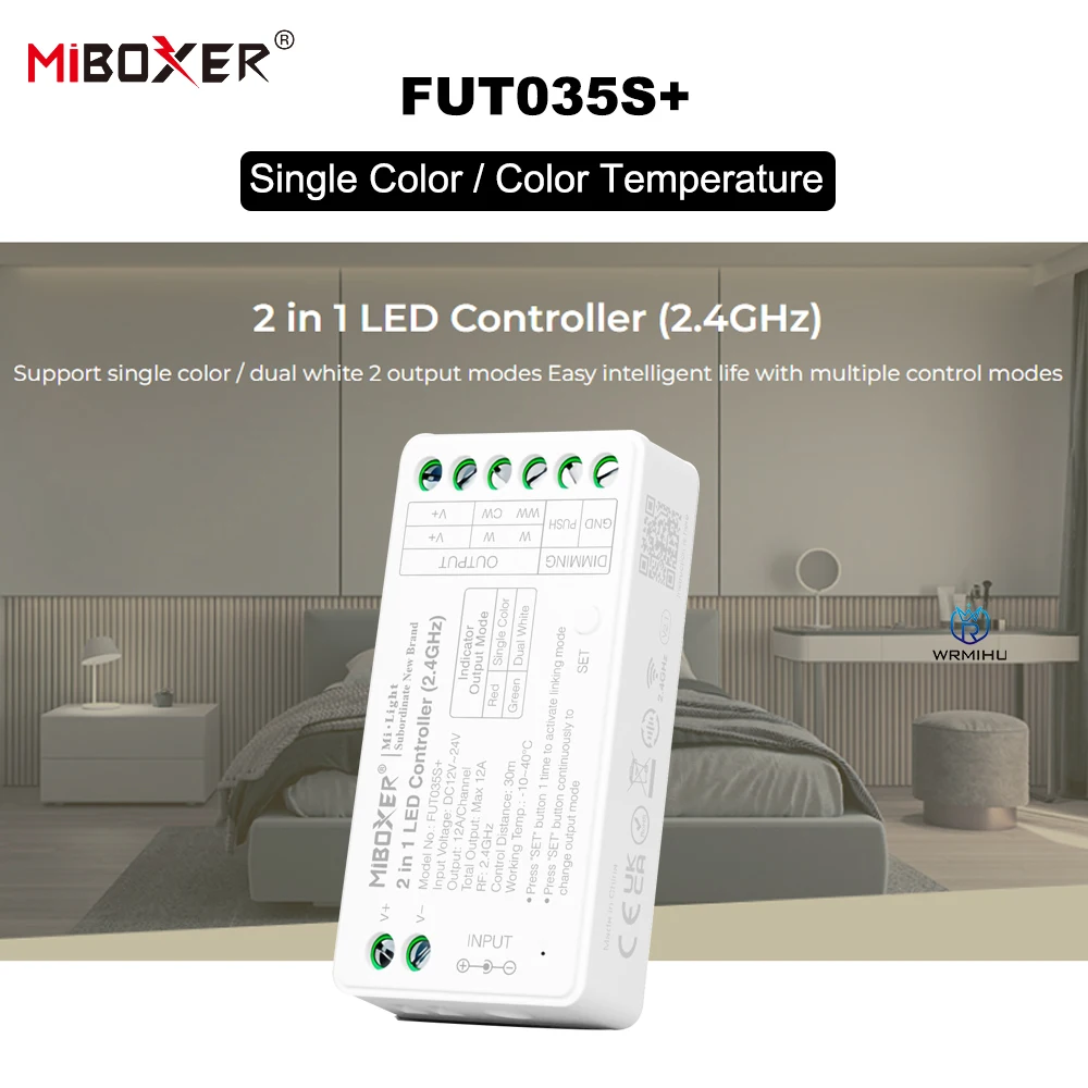 MiBoxer FUT035S+ FUT037S RGB LED контроллер
MiBoxer FUT035S+ FUT037S RGB LED контроллер