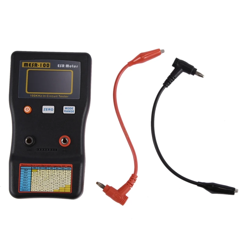 MESR-100 V2 Low Ohm Meter MESR-100 ESR LCR Capacitance Ohm Meter Professional Measuring Capacitance Resistance Capacitor Circuit
MESR-100 V2 Low Ohm Meter MESR-100 ESR LCR Capacitance Ohm Meter Professional Measuring Capacitance Resistance Capacitor Circuit