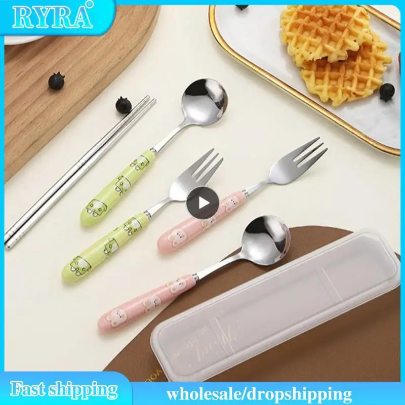 Cartoon Safety Multifunction Western Tableware Stainless Steel Food Grade Ceramic Handle High Quality Durable Kitchenware Grace
Cartoon Safety Multifunction Western Tableware Stainless Steel Food Grade Ceramic Handle High Quality Durable Kitchenware Grace
