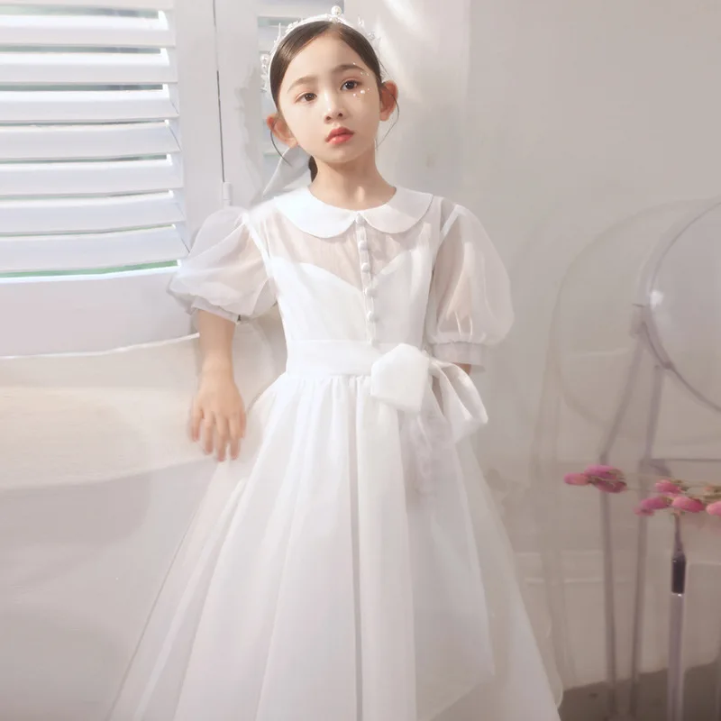 White Princess Dress Summer Foreign Style Flower Girl Wedding Little Girl Piano Performance Fluffy Yarn Evening Dress
White Princess Dress Summer Foreign Style Flower Girl Wedding Little Girl Piano Performance Fluffy Yarn Evening Dress