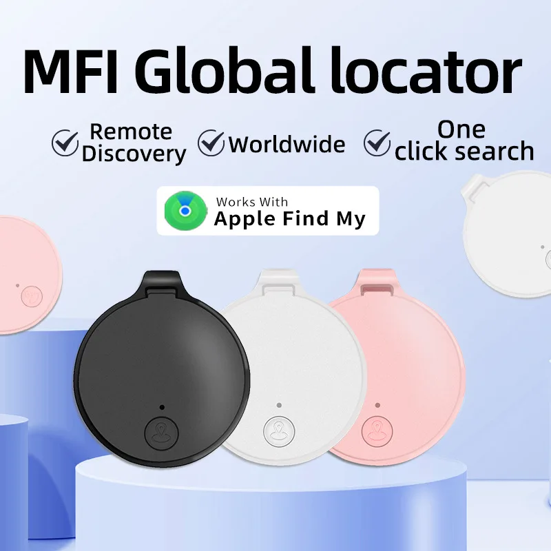 

Wireless Smart Key Luggage ITAG Global Locator Find My Apple Bluetooth Loss Prevention Device Circular Intelligent Alarm