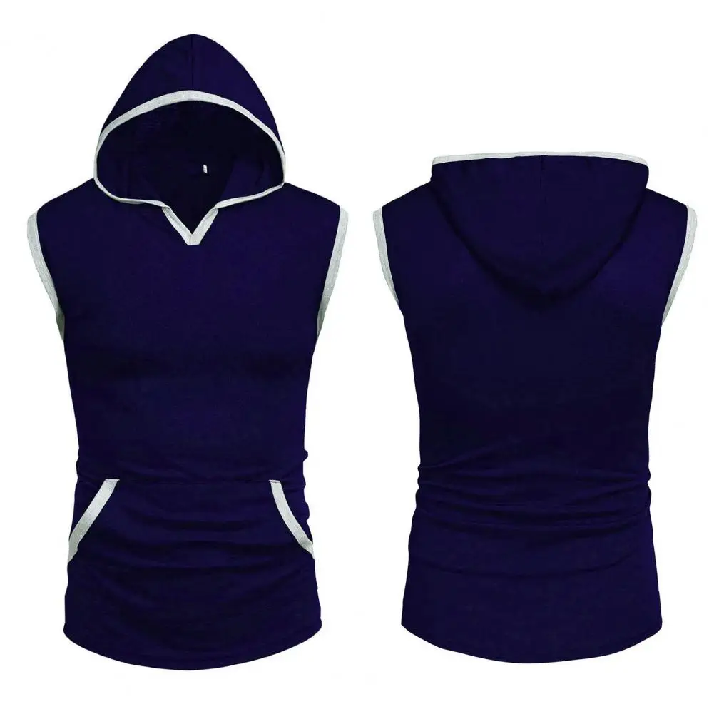 Trendy Fitness Sweatshirt with Pocket Cotton Blend Hooded Tank Top Men Hooded Sweatshirt Bodybuilding Vest
Trendy Fitness Sweatshirt with Pocket Cotton Blend Hooded Tank Top Men Hooded Sweatshirt Bodybuilding Vest