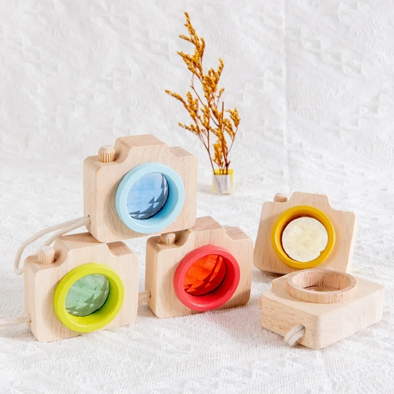 1pcs Mini Wooden Camera Toys for Children Kaleidoscope Rainbow Wooden Toys Color Learning Early Educational Game
1pcs Mini Wooden Camera Toys for Children Kaleidoscope Rainbow Wooden Toys Color Learning Early Educational Game