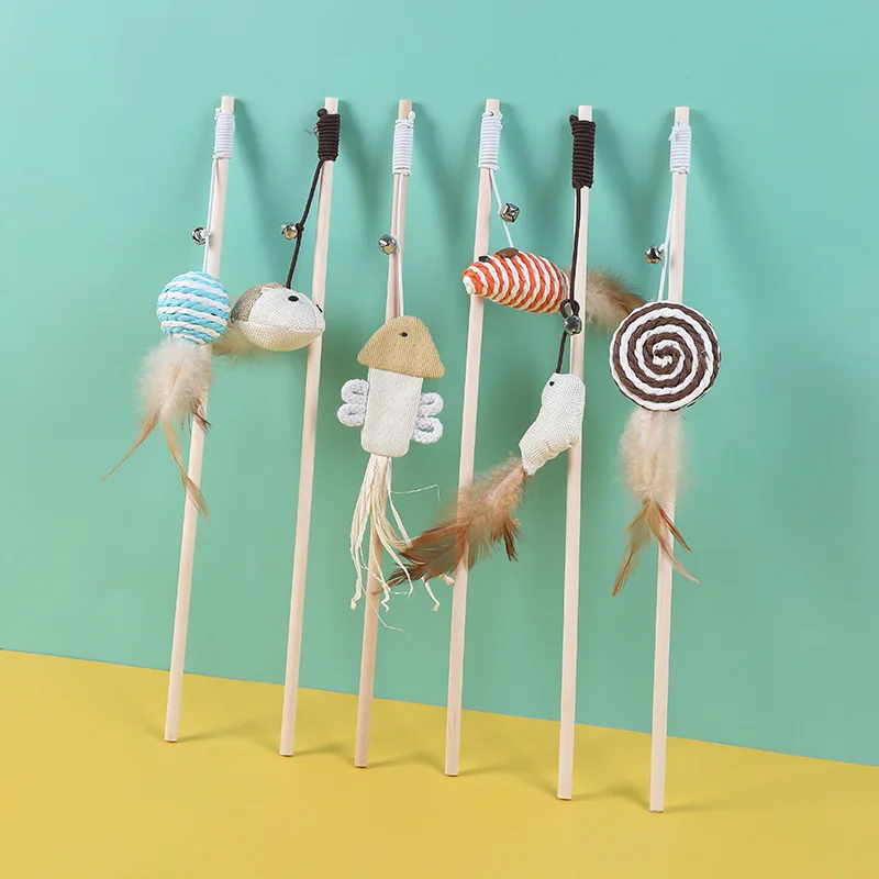 Pet supplies cat toys twine teasing cat pole Wooden handle boredom relief interactive new mouse teasing cat stick
Pet supplies cat toys twine teasing cat pole Wooden handle boredom relief interactive new mouse teasing cat stick