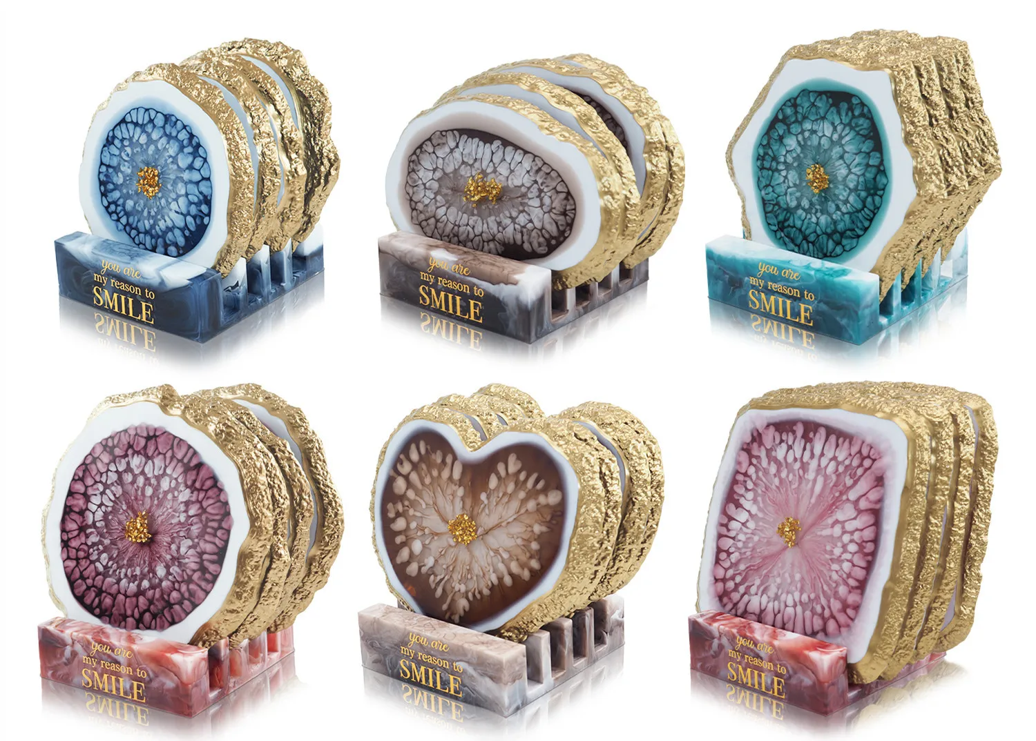 DIY Crystal Epoxy Resin Mold Mineral Edge Irregular Coaster Box Coaster Set Mirror Silicone Mould Home Party Decoration
DIY Crystal Epoxy Resin Mold Mineral Edge Irregular Coaster Box Coaster Set Mirror Silicone Mould Home Party Decoration