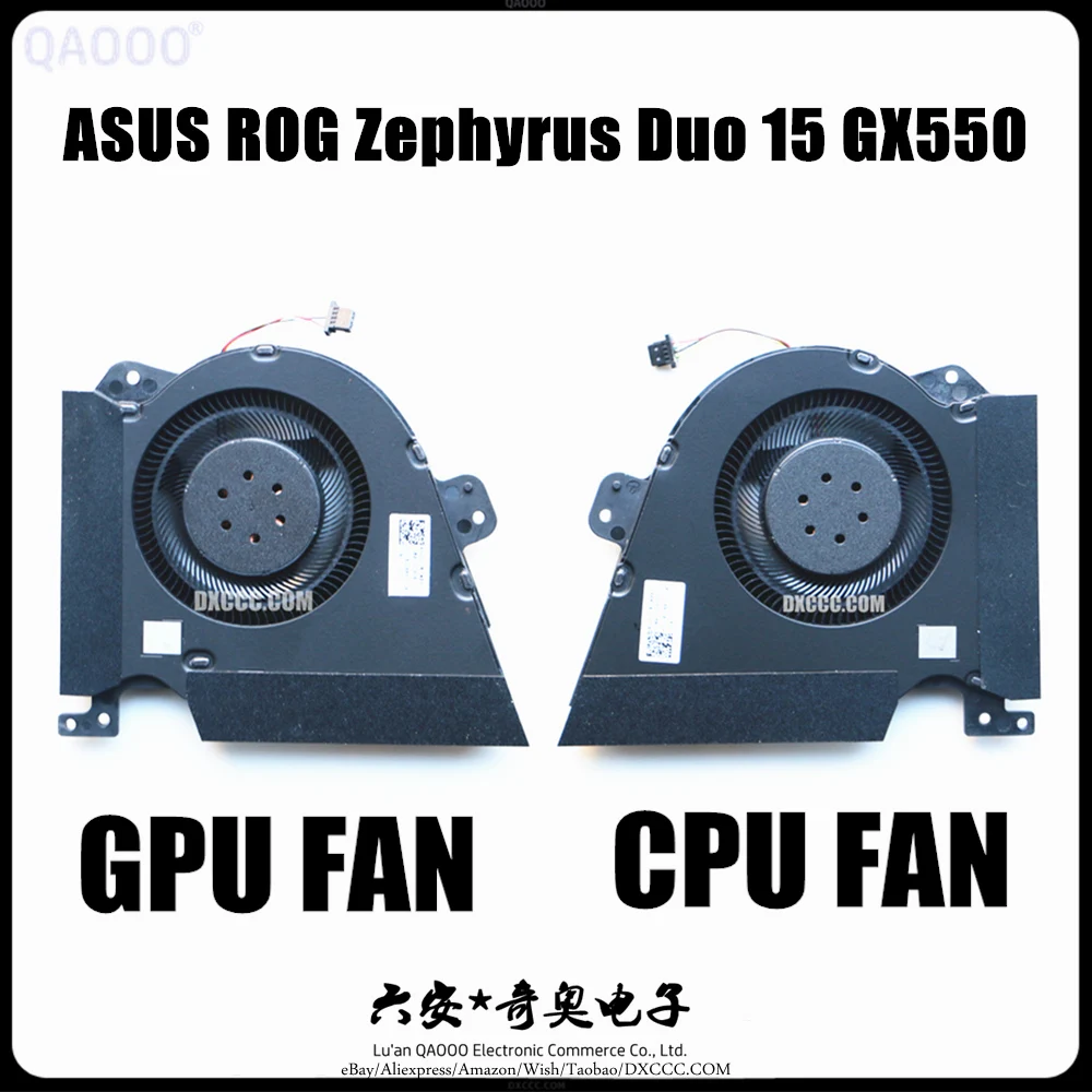 QAOOO ноутбук CPU & GPU охлаждающий вентилятор для ASUS ROG Zephyrus Duo 15 GX550 GX550LXS GX550LWS GX550Q
QAOOO ноутбук CPU & GPU охлаждающий вентилятор для ASUS ROG Zephyrus Duo 15 GX550 GX550LXS GX550LWS GX550Q