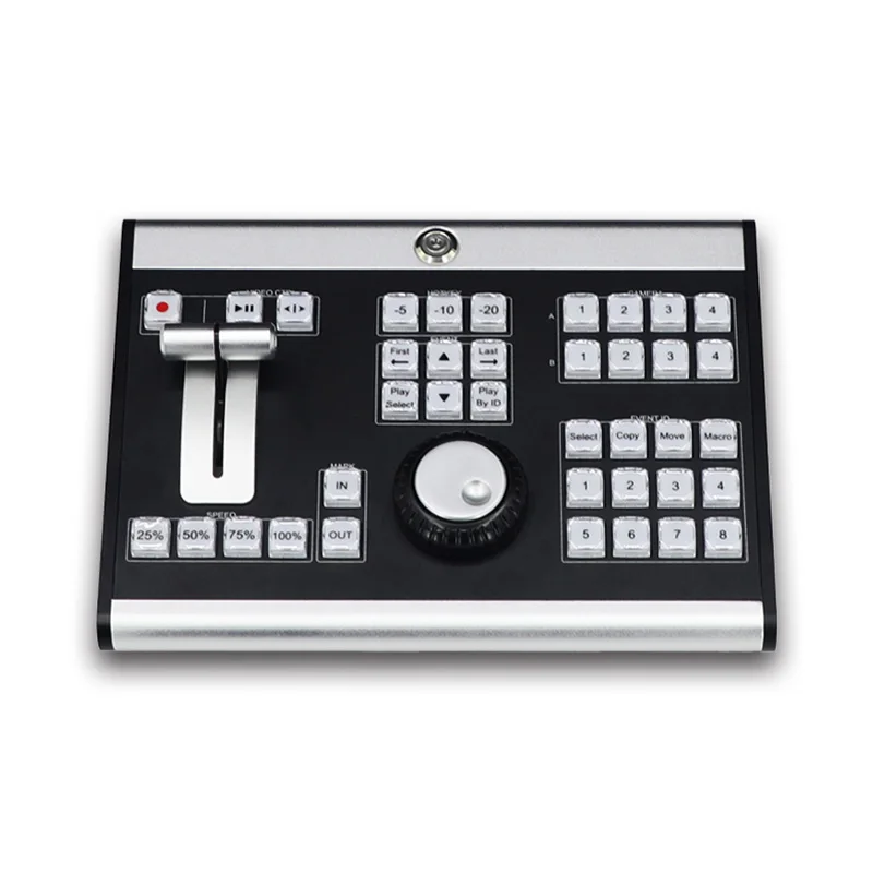 TYSTVideo TY-REW380 Slow Motion video Switcher 4-Channel T-bar COM Control Panel Video switching SDI HD-MI singnal output input
TYSTVideo TY-REW380 Slow Motion video Switcher 4-Channel T-bar COM Control Panel Video switching SDI HD-MI singnal output input