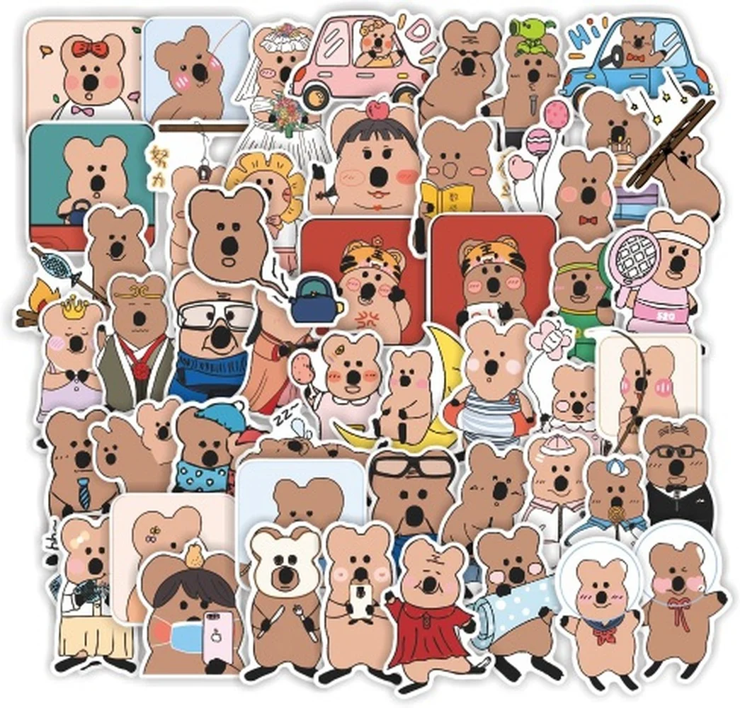 10/50pcs/Pack Cartoon Cute Koala Stickers Waterproof Skateboard Motorcycle Guitar Luggage Laptop Bicycle Sticker Kids Toys
10/50pcs/Pack Cartoon Cute Koala Stickers Waterproof Skateboard Motorcycle Guitar Luggage Laptop Bicycle Sticker Kids Toys